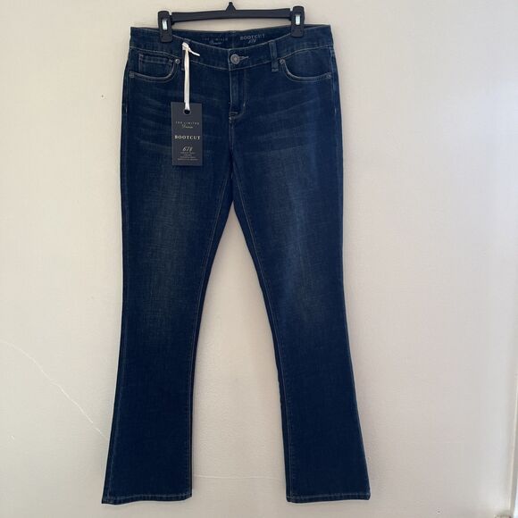 THE LIMITED Denim Bootcut 678 Low Rise Dark Wash Jeans- Size 8R, NWT - Picture 1 of 8